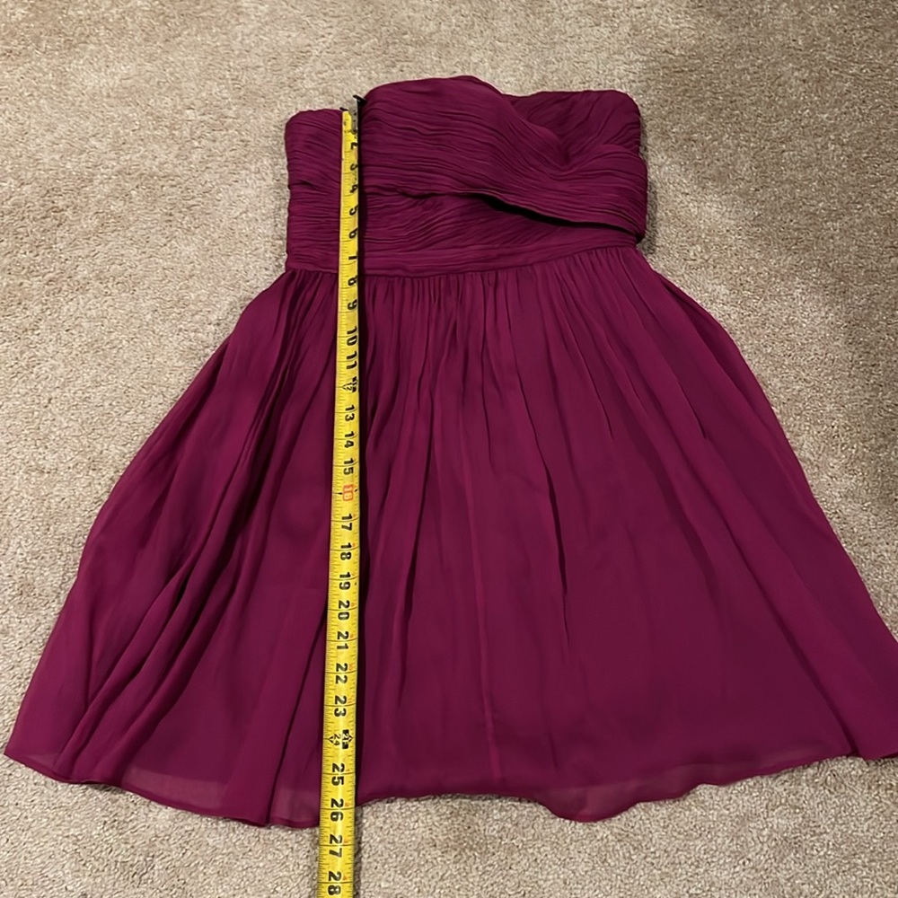 J Crew Silk Cotton Strapless Formal Dress Size 4P - Picture 9 of 10